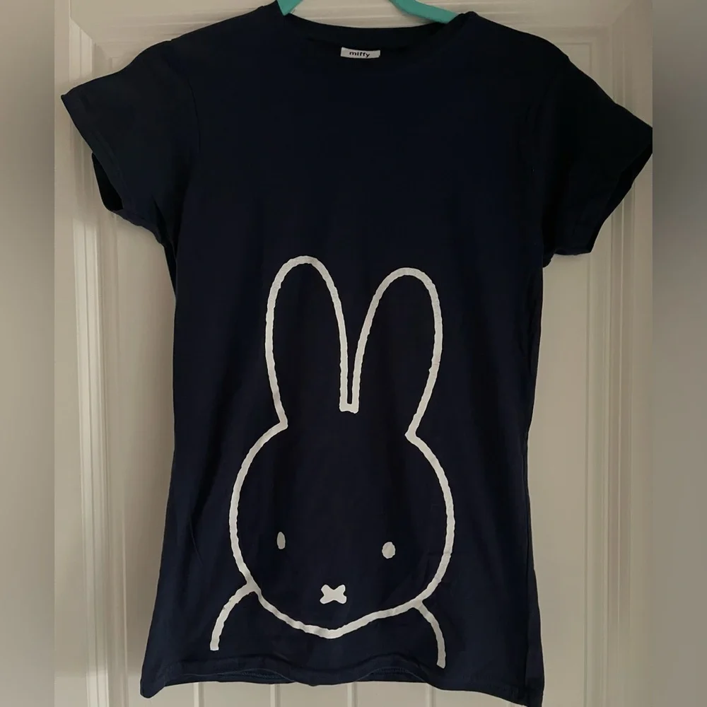 MIFFY-Imported (NWT) Women's Style Short Sleeve Blue Character Tee - Picture 9 of 12